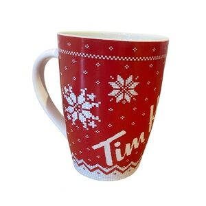 Tim Horton’s Limited Edition 2015 Red Snowflake Sweater Mug